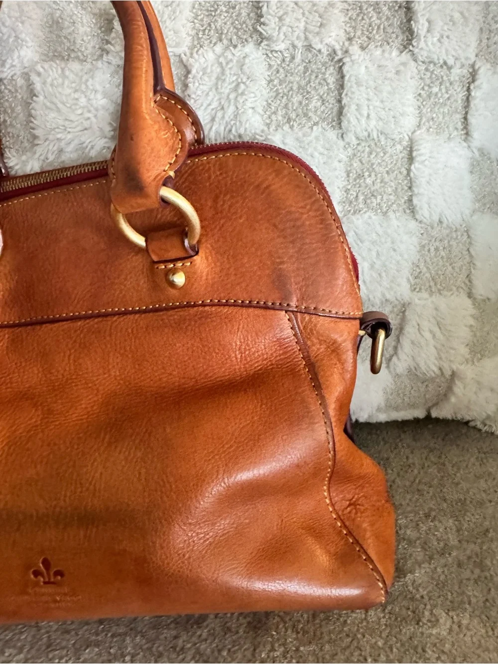 Dooney & Bourke Brown Leather Satchel - Cameron satchel